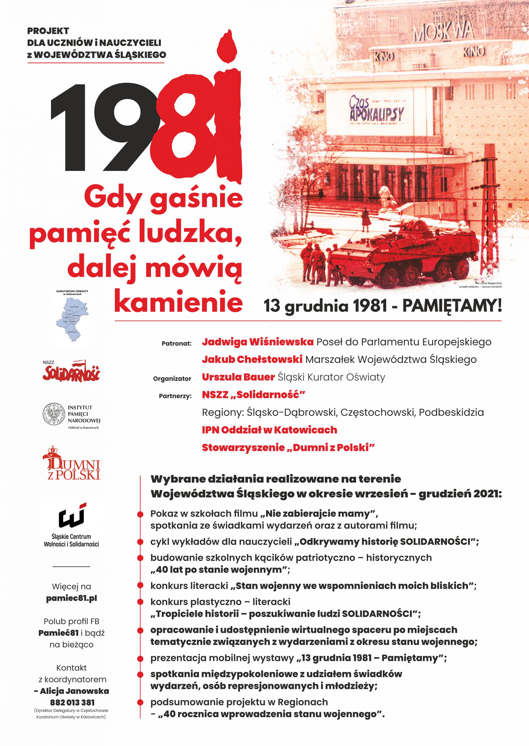 plakat projektu Pamięć81
